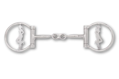 Wędzidło westernowe - zdobione, podwójne łamane - rozm. 12,5cm - WYSYŁKA 48H