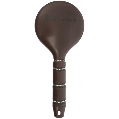 Szczotka do grzywy dla konia Je t'aime EquiTheme Strass - brązowa