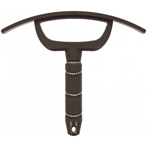 Ściągaczka do wody z sierści konia Je t'aime EquiTheme Strass - brązowa