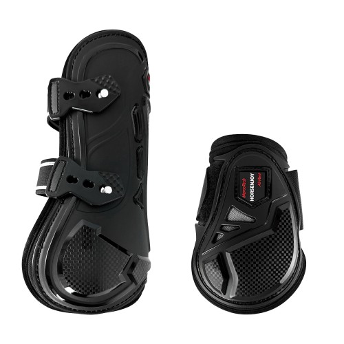 Komplet ochraniaczy dla konia Horsenjoy MemoTech - czarne