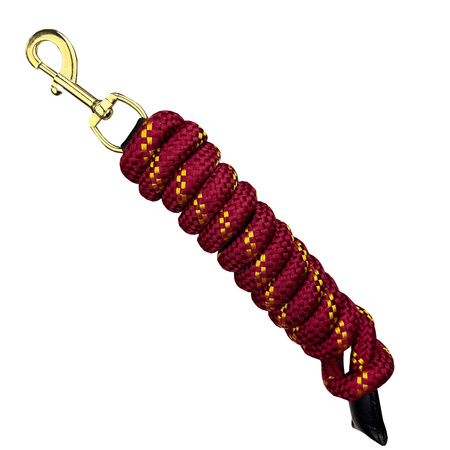 Uwiąz do prowadzenia konia Horsenjoy Velvet - czerowny.jpg