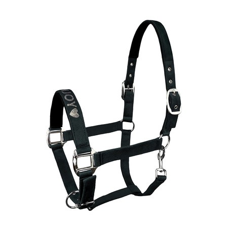 Kantar dla konia podszywany Horsenjoy Velvet  - czarny