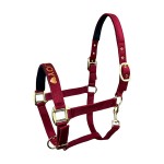 Kantar dla konia podszywany Horsenjoy Velvet  - bordowy