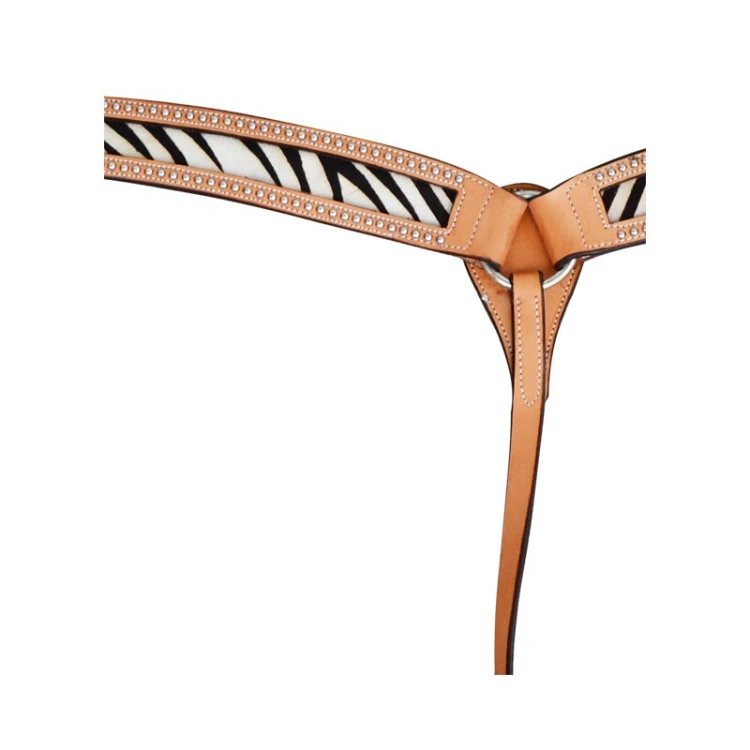 Napierśnik westernowy skórzany ZEBRA - WYSYŁKA 48H.jpg