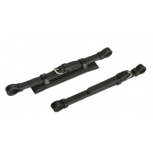 Skórzane paski do Hackamore Eric Thomas - czarne