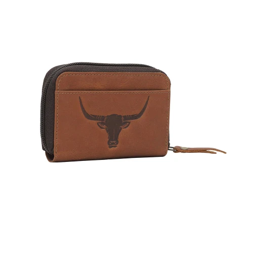 Portfel męski skórzany westernowy MYRA BAG Bull Walet