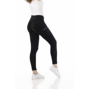 Legginsy jeździeckie z pełnym lejem silikonowym Brigitte - czarne - rozm. 36 - WYSYŁKA 48H