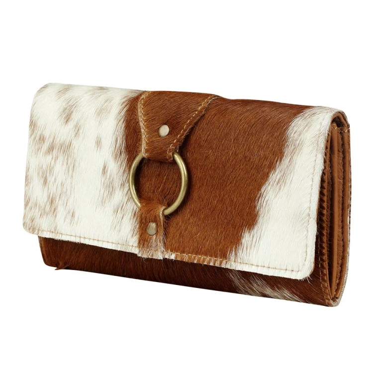 Portfel damski skórzany westernowy MYRA BAG Cowhide 3.webp