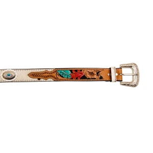 Skórzany pasek do spodni westernowy MYRA Cummerband Hand-Tooled