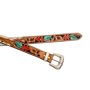Skórzany pasek do spodni westernowy MYRA Cummerband Hand-Tooled