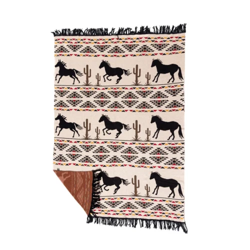 Koc westernowy bawełniany MYRA Chisholm Trail Throw 127x 152cm 2.webp