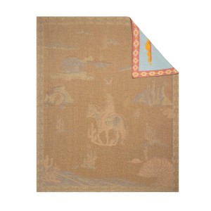 Koc westernowy bawełniany MYRA Lone Bronco Rider Throw127 × 152cm