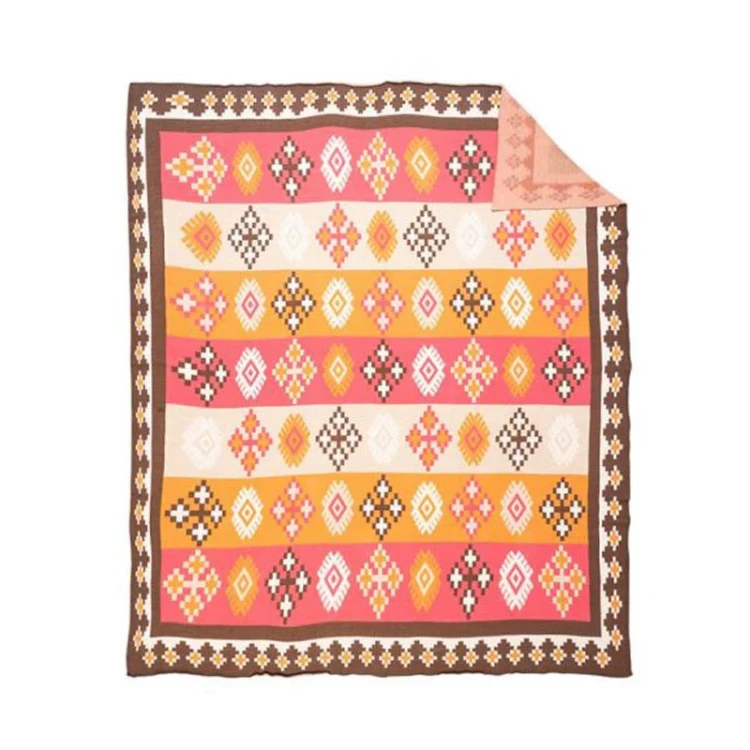 Koc westernowy bawełniany MYRA Crest 127 × 152cm 1.webp
