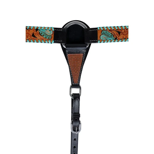 Napierśnik westernowy skózany MYRA Turquoise 3.webp