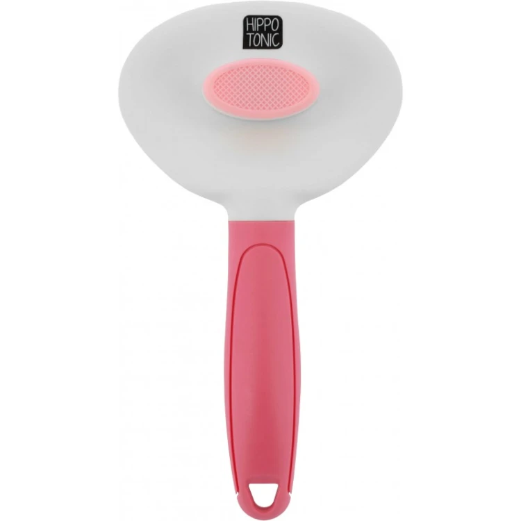 Szczotka do usuwania martwej sierści HippoTonic Groomer - różowa 1.jpg