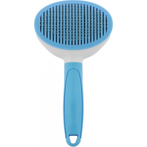 Szczotka do usuwania martwej sierści HippoTonic Groomer - niebieska