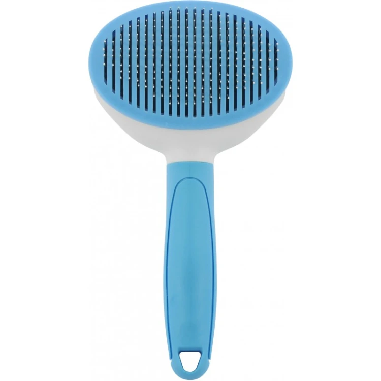 Szczotka do usuwania martwej sierści HippoTonic Groomer - niebieska 2.jpg