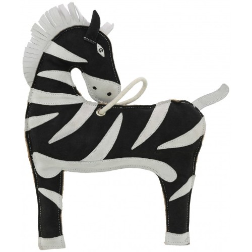 Zabawka dla konia skórzana zebra HippoTonic 2.jpg