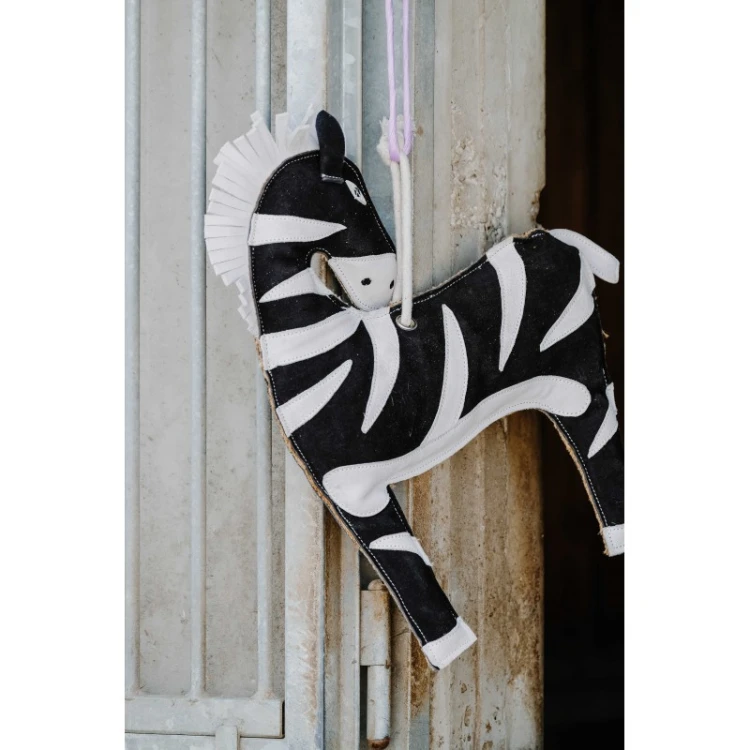 Zabawka dla konia skórzana zebra HippoTonic 1.jpg