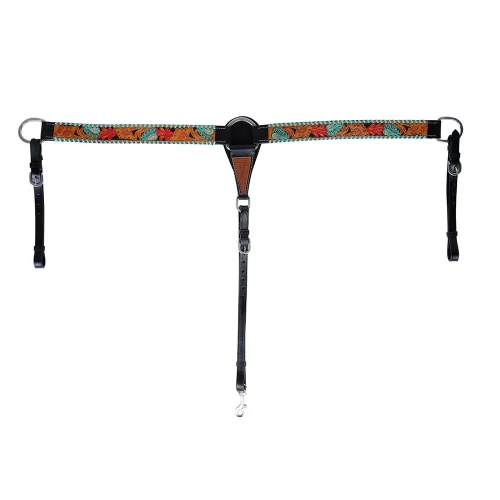 Napierśnik westernowy skózany MYRA Turquoise - rozm. COB - WYSYŁKA 48H