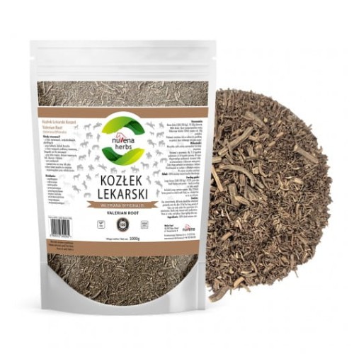 NuVena Herbs Kozłek lekarski korzeń 1kg suszony korzeń - WYSYŁKA 48H
