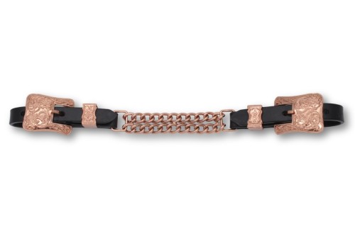 Pasek do wędzidła z łańcuszkiem ROSE GOLD