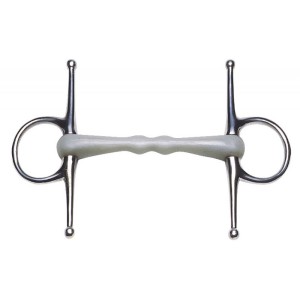 Wędzidło plastikowe jabłkowe z wąsami - rozm. 12,5 - WYSYŁKA 48H