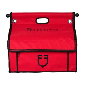 Torba jeździecka na akcesoria do czyszczenia Equestro - czerwona