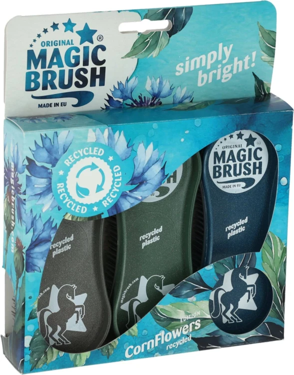 MagicBrush zestaw szczotek dla konia CornFlowers zdrowy koń.jpg