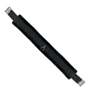 Popręg York Darcy Black wszechstronny z gumami podszyty futrem