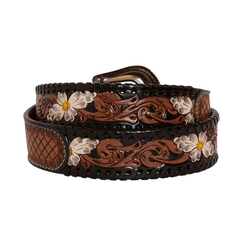 Pasek do spodni damaski westernowy Myra Hand-Tooled ZDROWY KOŃ.webp