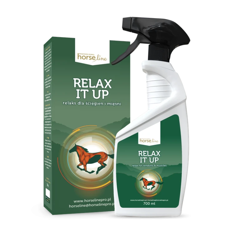Relax It Up 700ml HorseLinePRO regeneracja ścięgien i mięśni koni po wysiłku.jpg