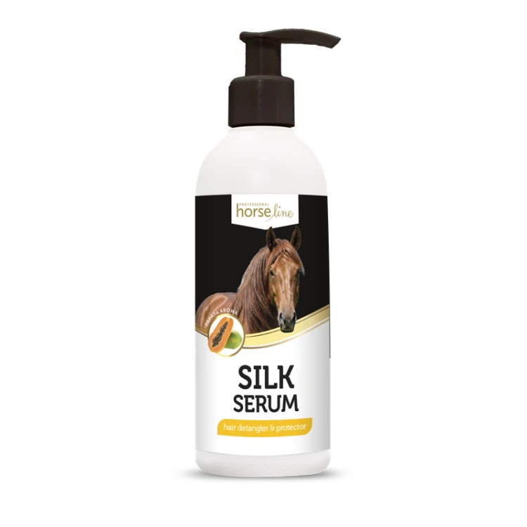 Silk Serum 250ml HorseLinePRO serum wygładzająco - nabłyszczające do grzywy i ogona.jpg