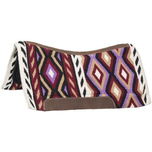 Pad westernowy show Tough 1 Loretta Woven Wool 34″ × 36″ purple.jpg