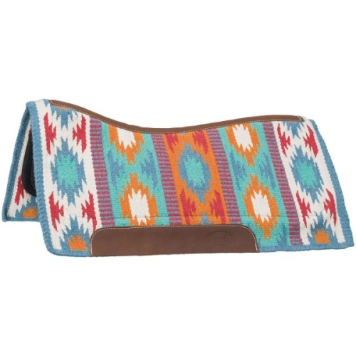 Pad westernowy show Tough 1 Loretta Woven Wool 34″ × 36″ light blue.jpg