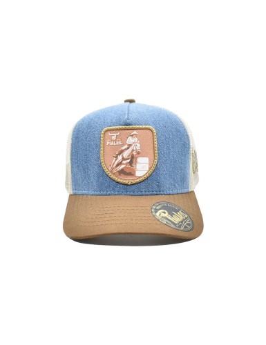 Czapka westernowa Piales Rodeo Barriles Denim – barrel racing 5.jpg