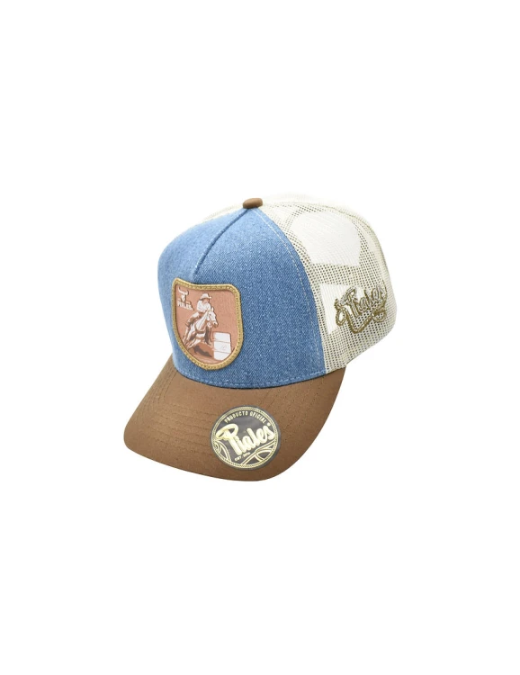 Czapka westernowa Piales Rodeo Barriles Denim – barrel racing 2.jpg