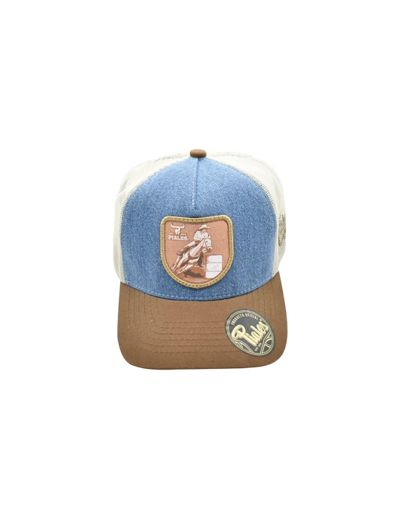Czapka westernowa Piales Rodeo Barriles Denim – barrel racing 1.jpg
