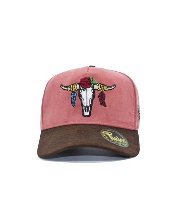 Czapka westernowa Piales Viejo Oeste Rosa – różowo-brązowa 2.jpg