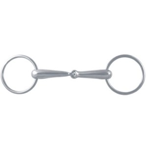 Wędzidło York puste grube pojedynczo łamane 21 mm