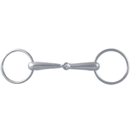 Wędzidło York puste grube pojedynczo łamane 21 mm