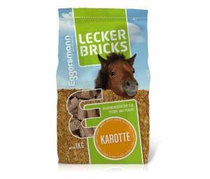 EGGERSMANN Lecker Bricks Marchewkowe 1 kg - przysmaki dla koni 