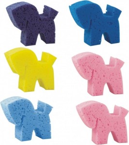 Zestaw 6 szt. gąbek do kąpieli konia