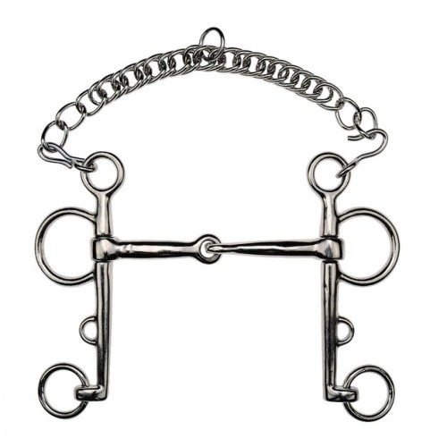 Pelham "Nickel Plated" pojedynczo łamany