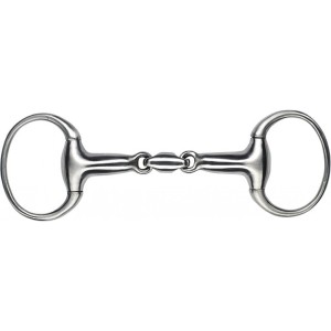 Wędzidło "Satin" oliwkowe podwójnie łamane